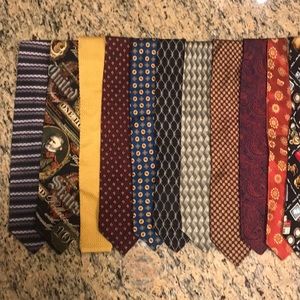 Assorted tie collection